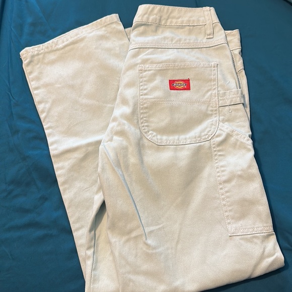 Junior dickies carpenter jeans NWT 7/28 never worn light aqua - Picture 6 of 7